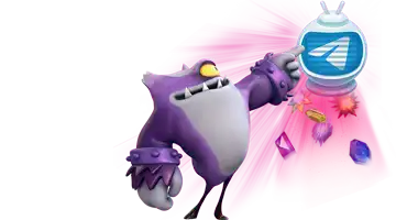 Изображение с маскотом Olimp онлайн-казино, указывающим на иконку Telegram, окруженную драгоценными камнями, представляющее эксклюзивные предложения, доступные через платформу Telegram.